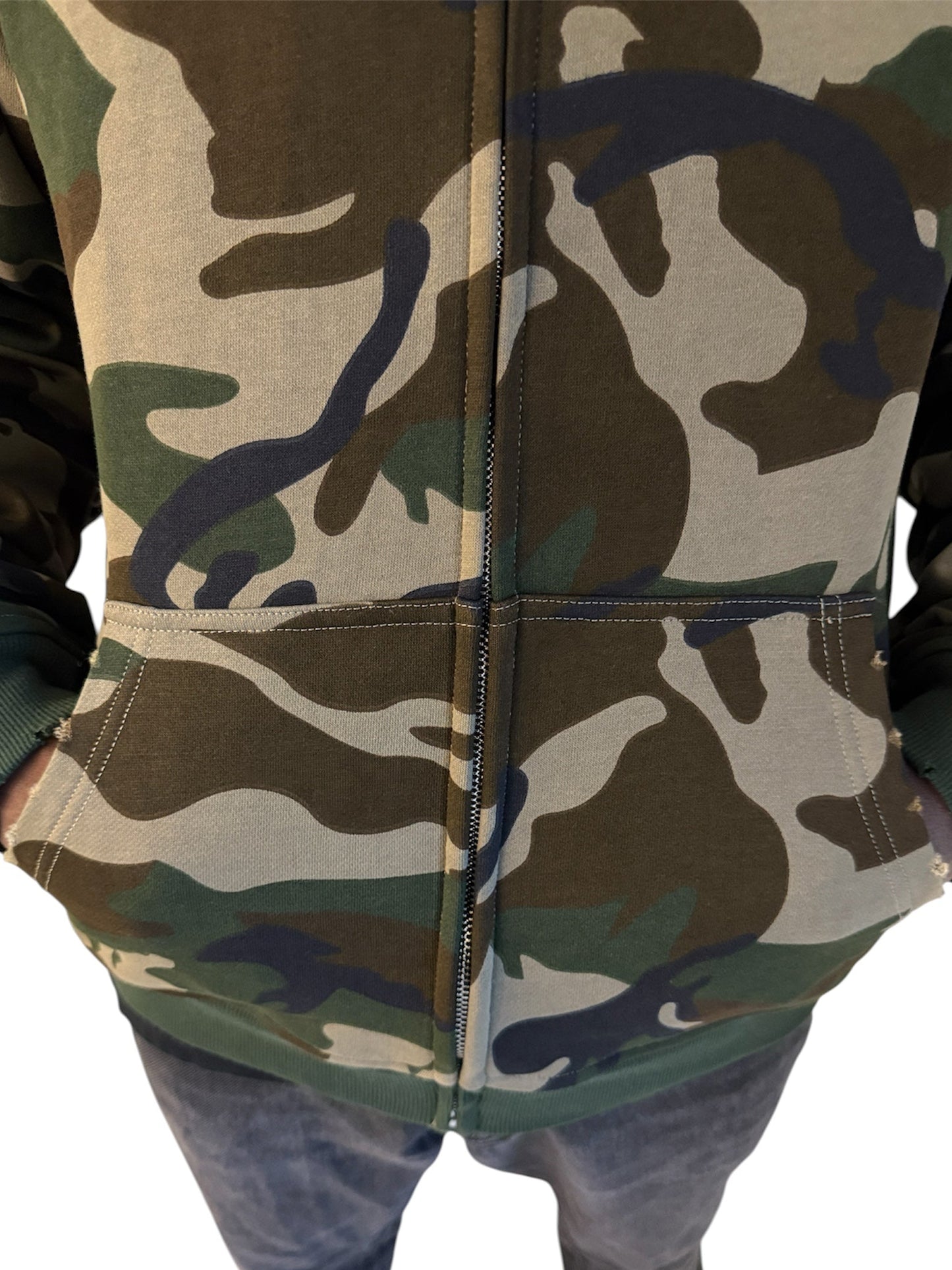 CAMO THERMAL LINED ZIP-UP