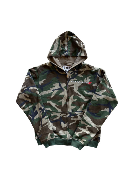 CAMO THERMAL LINED ZIP-UP